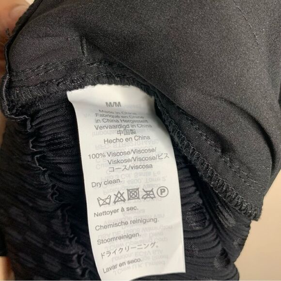 Madewell Drapey Jacquard Huston Pull On Crop Pants polka dot black - Picture 10 of 14